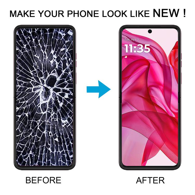 For Motorola Razr+ 2024 Original LCD Screen Digitizer Full Assembly with Frame – Durable Build, Easy to Use, For Motorola Razr+ 2024(Original)