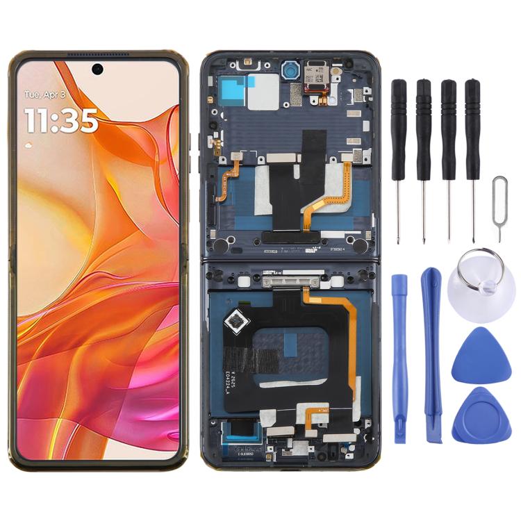 For Motorola Razr 50 Ultra Original LCD Screen Digitizer Full Assembly with Frame – Durable Build, Easy to Use, For Motorola Razr 50 Ultra(Original)