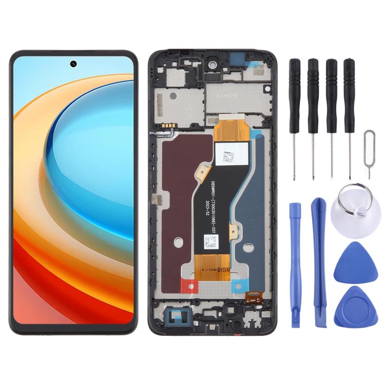 For ZTE Blade A75 5G / V60 Smart LCD Screen Digitizer Full Assembly with Frame – Durable Build, Easy to Use, For ZTE Blade A75 4G / V60 Smart