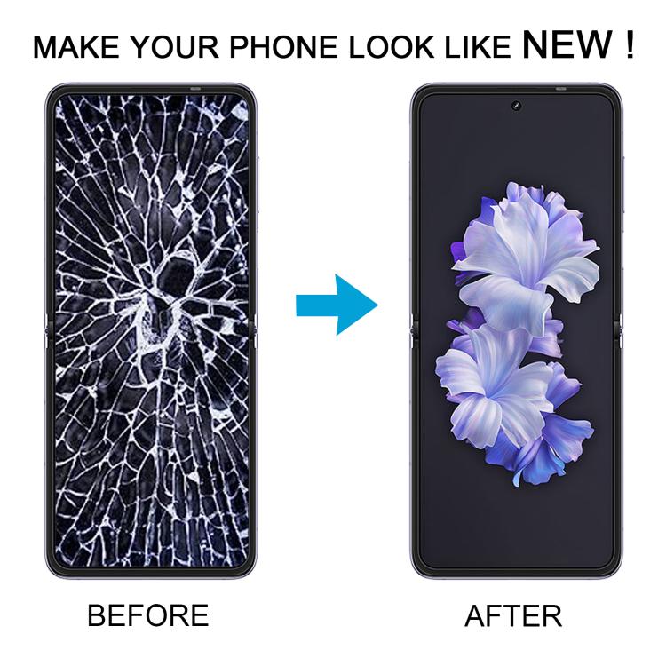 For Tecno Phantom V Flip2 Original AMOLED Material LCD Screen with Digitizer Full Assembly – Flip, For Tecno Phantom V Flip2(Original)