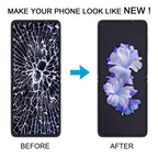 For Tecno Phantom V Flip2 Original AMOLED Material LCD Screen with Digitizer Full Assembly – Flip, For Tecno Phantom V Flip2(Original)