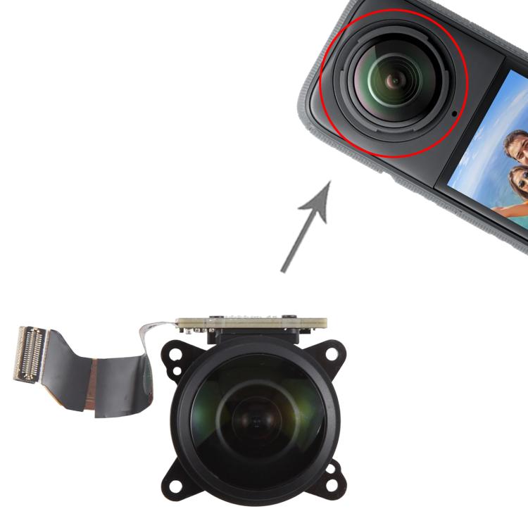 For Insta360 X3 Original Disassembled Camera Front Lens – Durable Build, Easy to Use, For Insta360 X3(Original,Front)