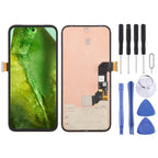 For Google Pixel 8A GKV4X G6GPR G8HHN Original LCD Screen Digitizer Full Assembly with Frame, Including Fingerprint Flex Cable – Durable Build, Easy to Use, For Google Pixel 8A(Original)