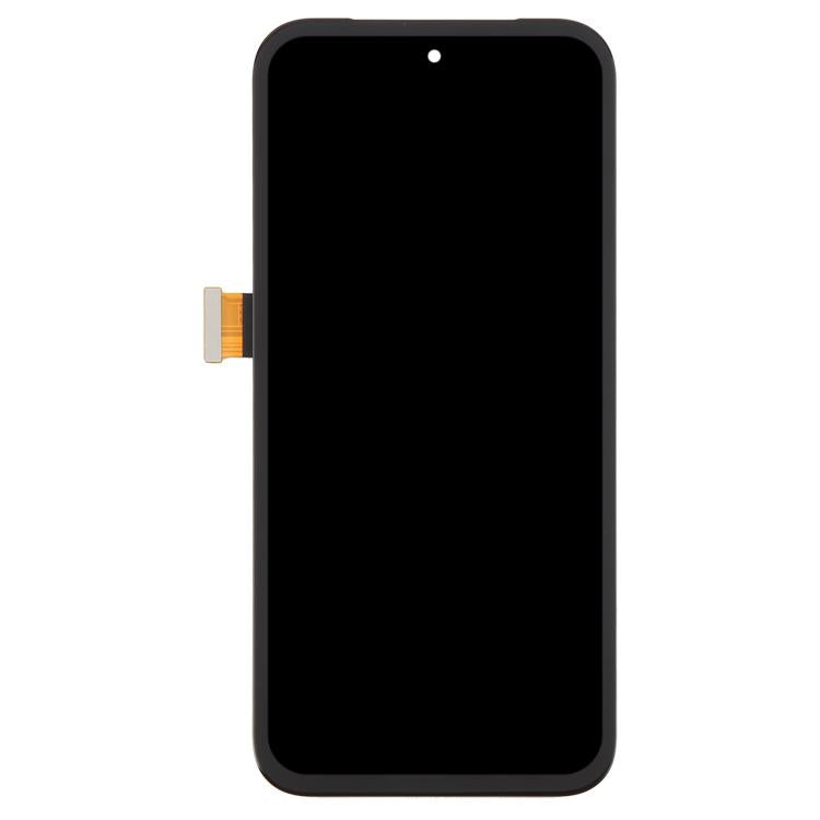 For Google Pixel 8A GKV4X G6GPR G8HHN Original LCD Screen Digitizer Full Assembly with Frame, Including Fingerprint Flex Cable – Durable Build, Easy to Use, For Google Pixel 8A(Original)