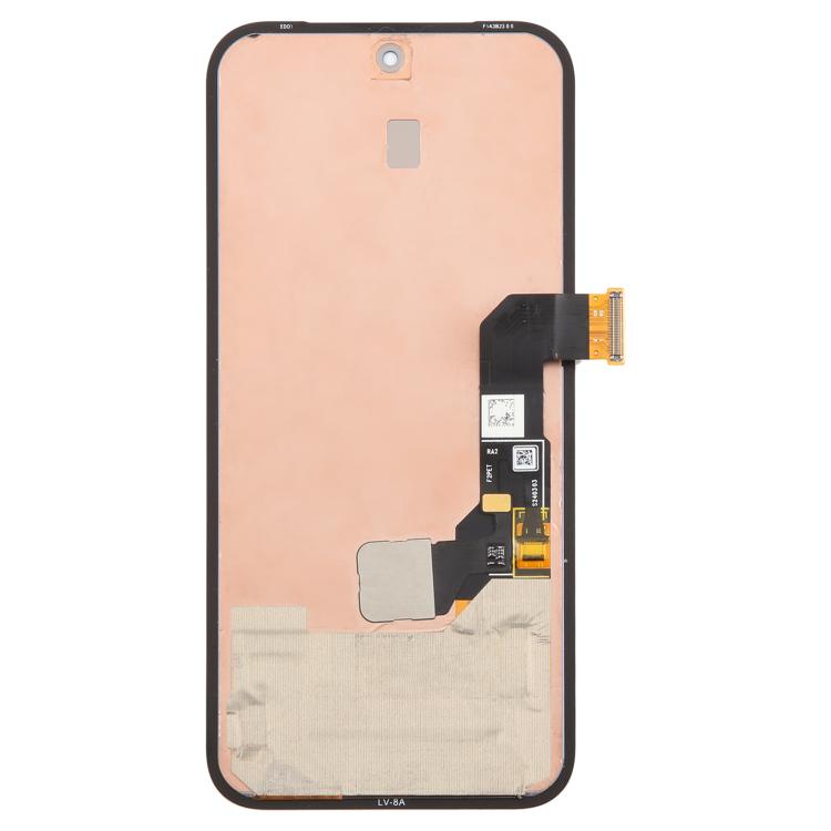 For Google Pixel 8A GKV4X G6GPR G8HHN Original LCD Screen Digitizer Full Assembly with Frame, Including Fingerprint Flex Cable – Durable Build, Easy to Use, For Google Pixel 8A(Original)