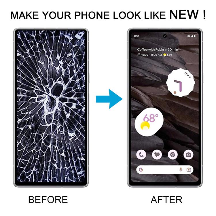 For Google Pixel 7a GWKK3 GHL1X G0DZQ G82U8 Original LCD Screen Digitizer Full Assembly with Frame, Including Fingerprint Flex Cable – Durable Build, Easy to Use, For Google Pixel 7a(Original)