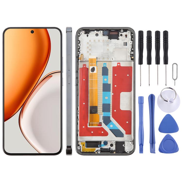 For Honor X70 Original LCD Screen Digitizer Full Assembly with Frame, For Honor X70(Original) For Honor X70(Original) Black