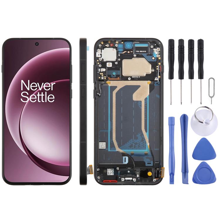 For OnePlus 15 CPH2747 CPH2745 PLK110 CPH2749 Original LCD Screen Digitizer Full Assembly with Frame, For OnePlus 15(Original) For OnePlus 15(Original) Black
