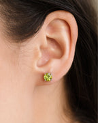 Emerald & Peridot Jewellery Set in Sterling Silver