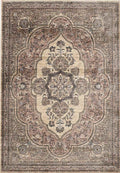 Raja Medallion Vintage Rug – Brown Heritage Elegance 200X285 cm