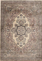 Raja Medallion Vintage Rug – Brown Heritage Elegance 200X285 cm