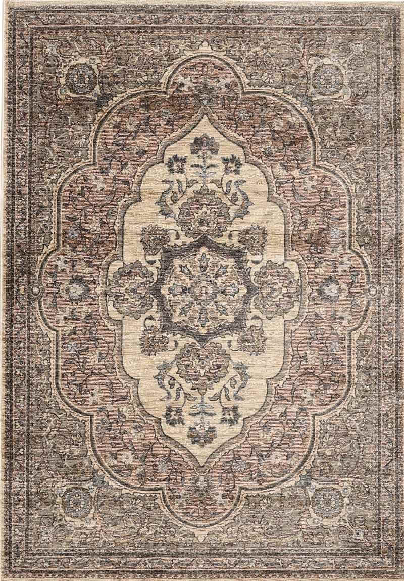 Raja Medallion Vintage Rug – Brown Heritage Elegance 200X285 cm