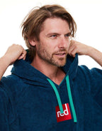 Red Luxury Towelling Changing Robe Navy (Various Sizes)