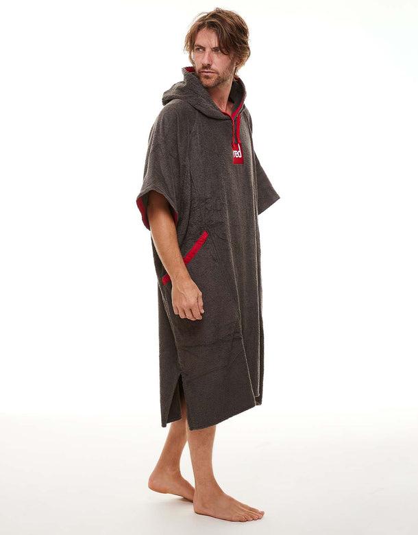 Red Original  Quick Dry Microfibre Changing Robe (small) - Grey