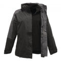 Regatta TRA132 Defender III Waterproof 3-IN-1 Jacket Womens Black Seal Grey