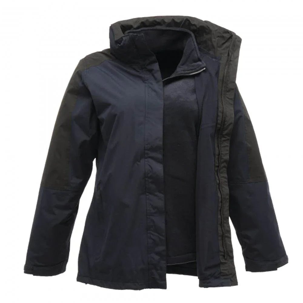Regatta TRA132 Defender III Waterproof 3-IN-1 Jacket Womens Navy Black