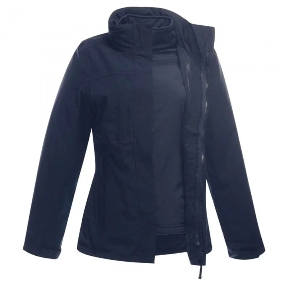Regatta Kingsley TRA144 Stretch 3-IN-1 Jacket Waterproof Womens Navy Blue