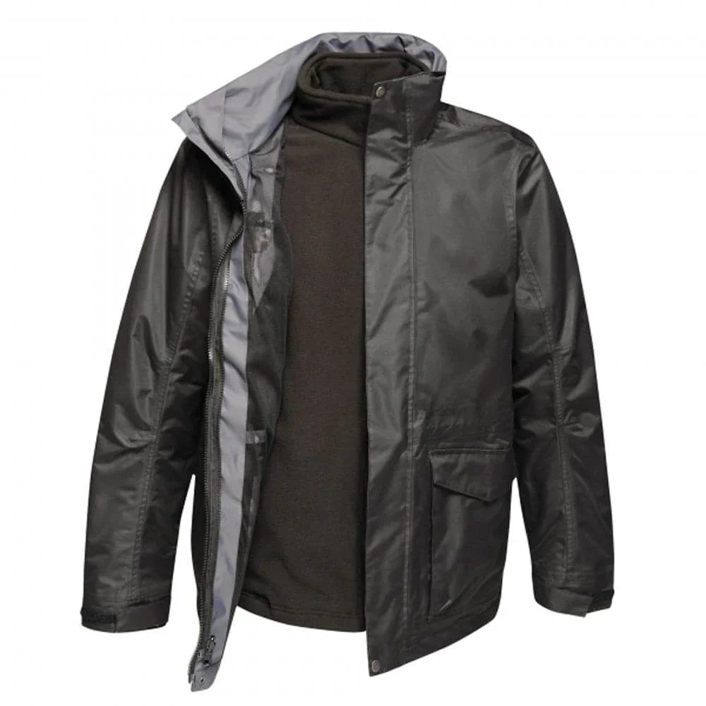 Regatta TRA147 Benson III Breathable Waterproof 3-IN-1 Jacket Black