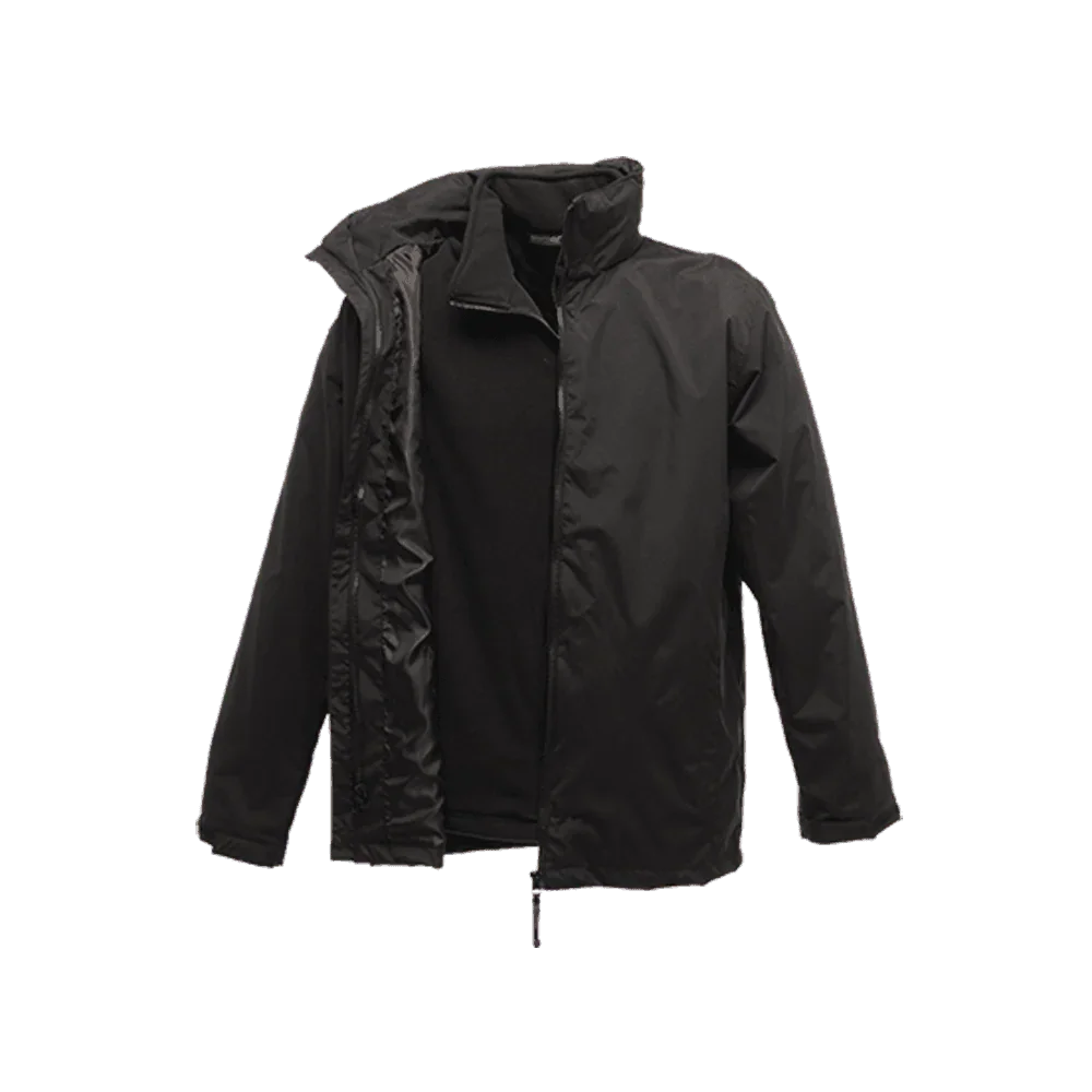 Regatta TRA150 Classic Waterproof 3-IN-1 Work Jacket Black