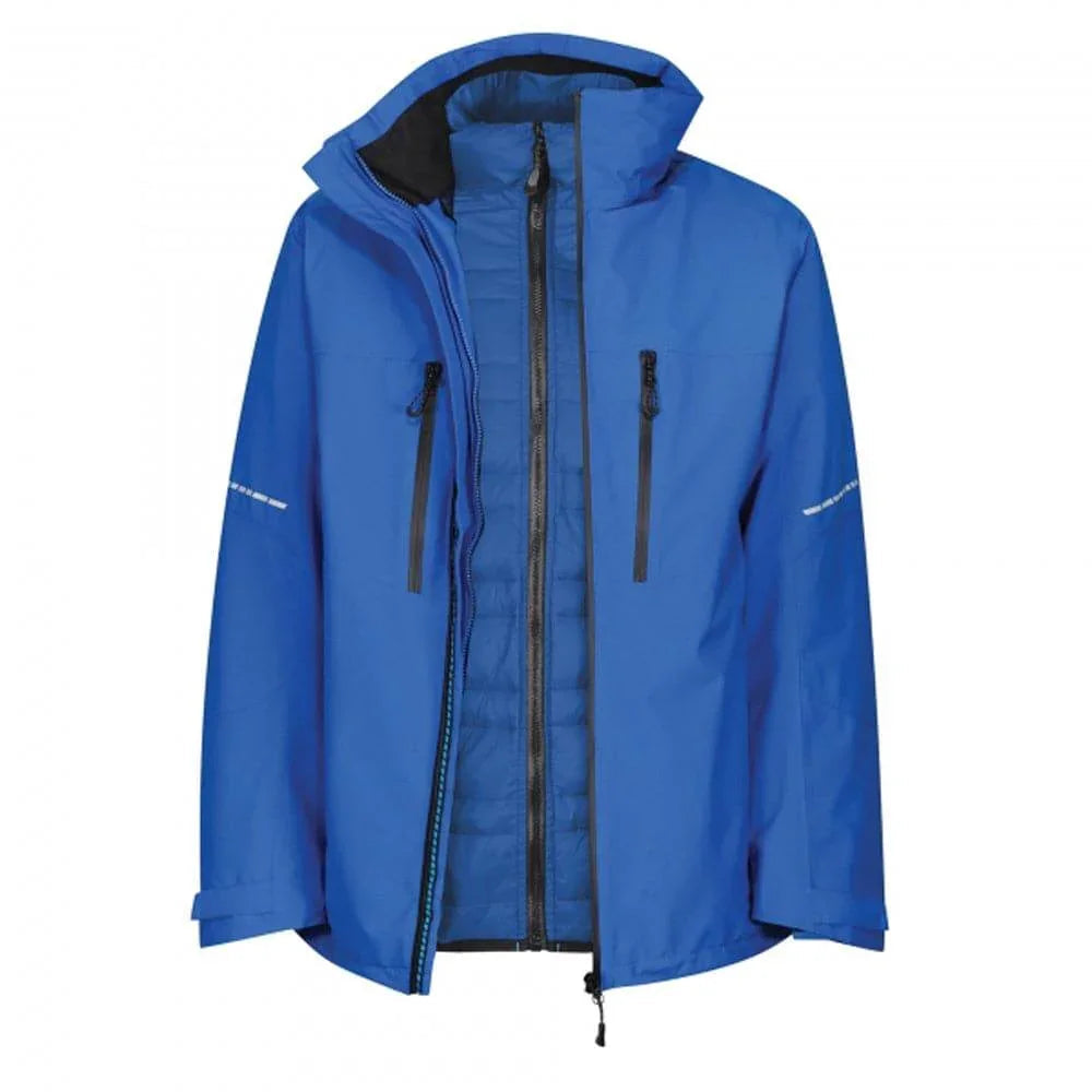Regatta TRA156 X-PRO EVADER III Performance 3-in-1 Waterproof Jacket Oxford Blue Black
