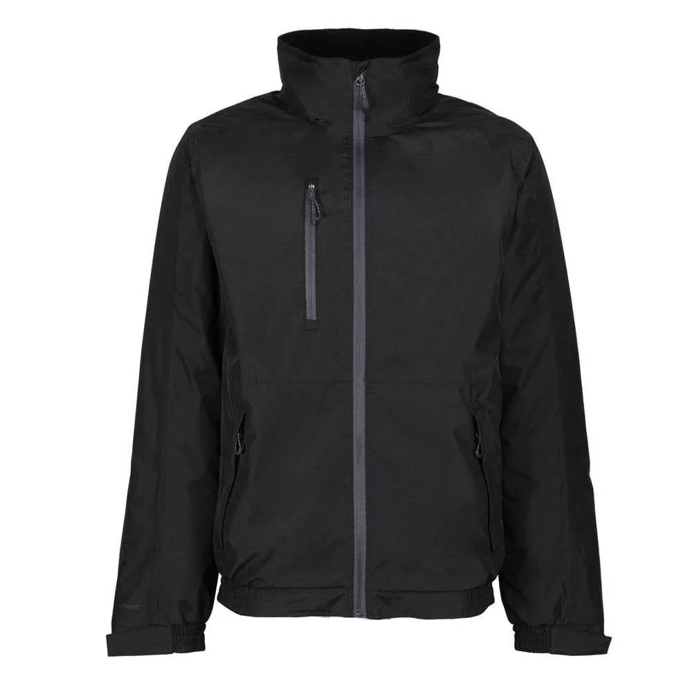 Regatta TRA213 Honestly Made Recycled Waterproof Bomber Jacket Black