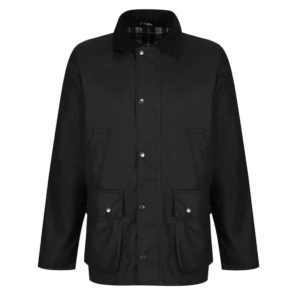 Regatta TRA410 Banbury Wax Jacket Black