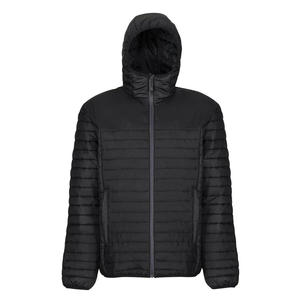 Regatta TRA423 Honestly Made Recycled Thermal Hooded Jacket Black