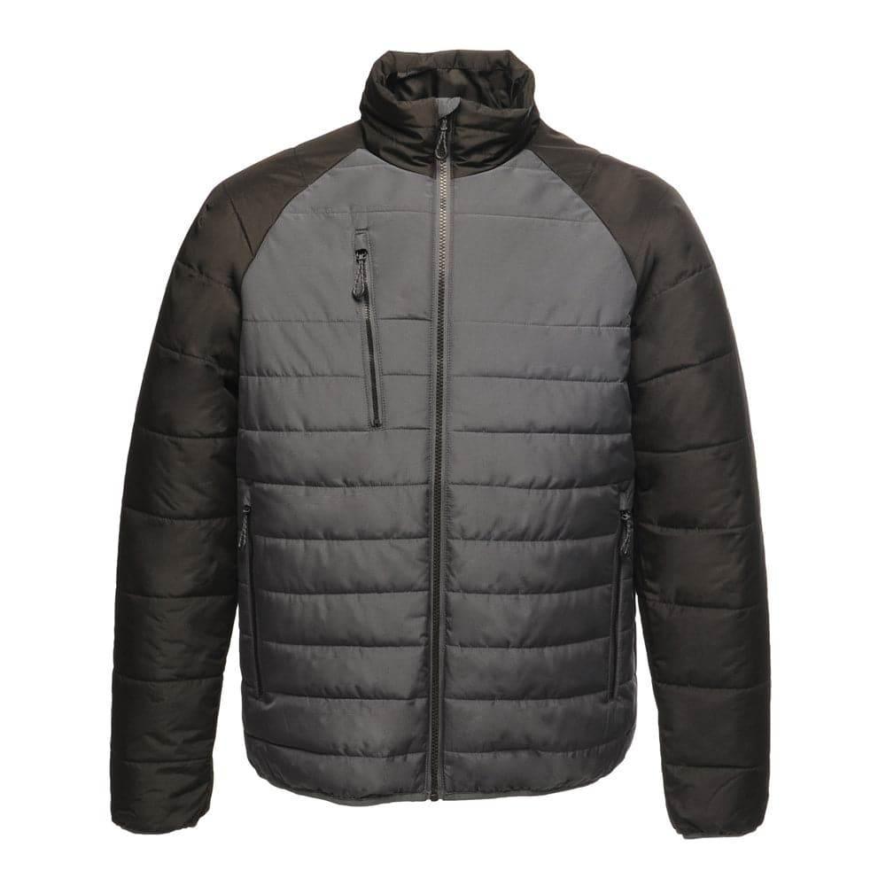 Regatta TRA453 Glacial Warmloft Thermal Ripstop Jacket Seal Grey Black