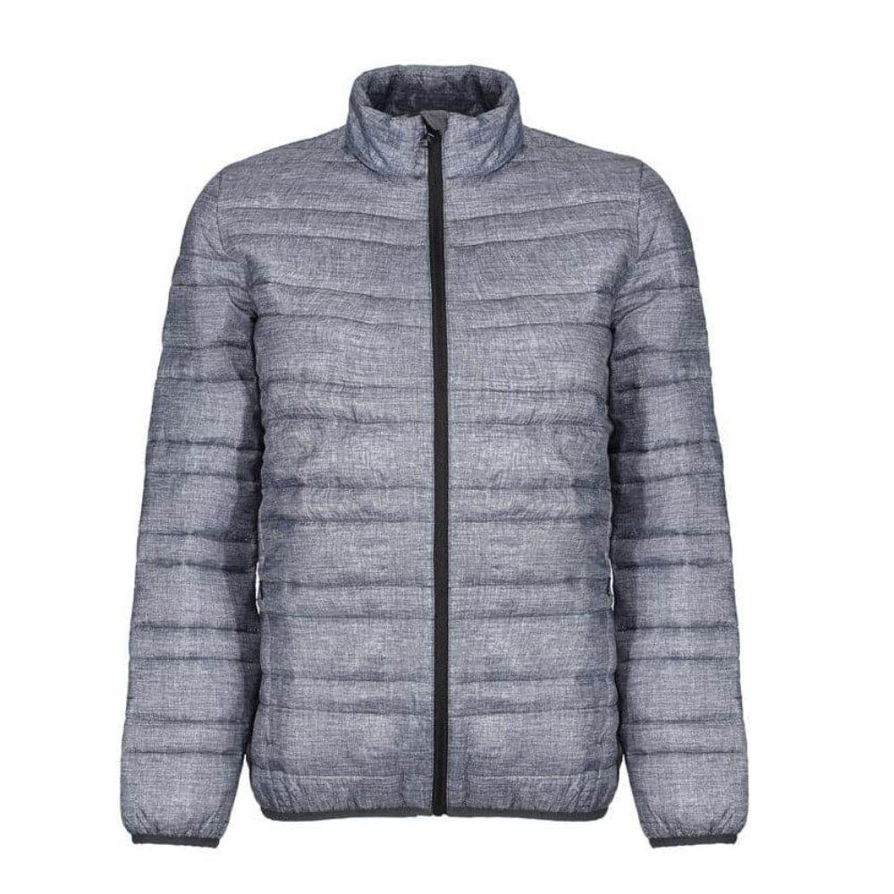Regatta TRA496 Firedown Down Touch Insulated Work Jacket Grey Marl / Black 2XL