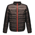 Regatta TRA496 Firedown Down Touch Insulated Work Jacket Black/Red 2XL
