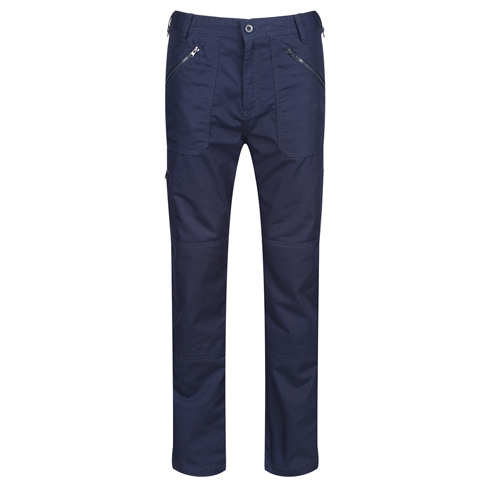 Regatta TRJ170 Multi Pocket Water-Repellent Work Trouser Navy Blue Navy