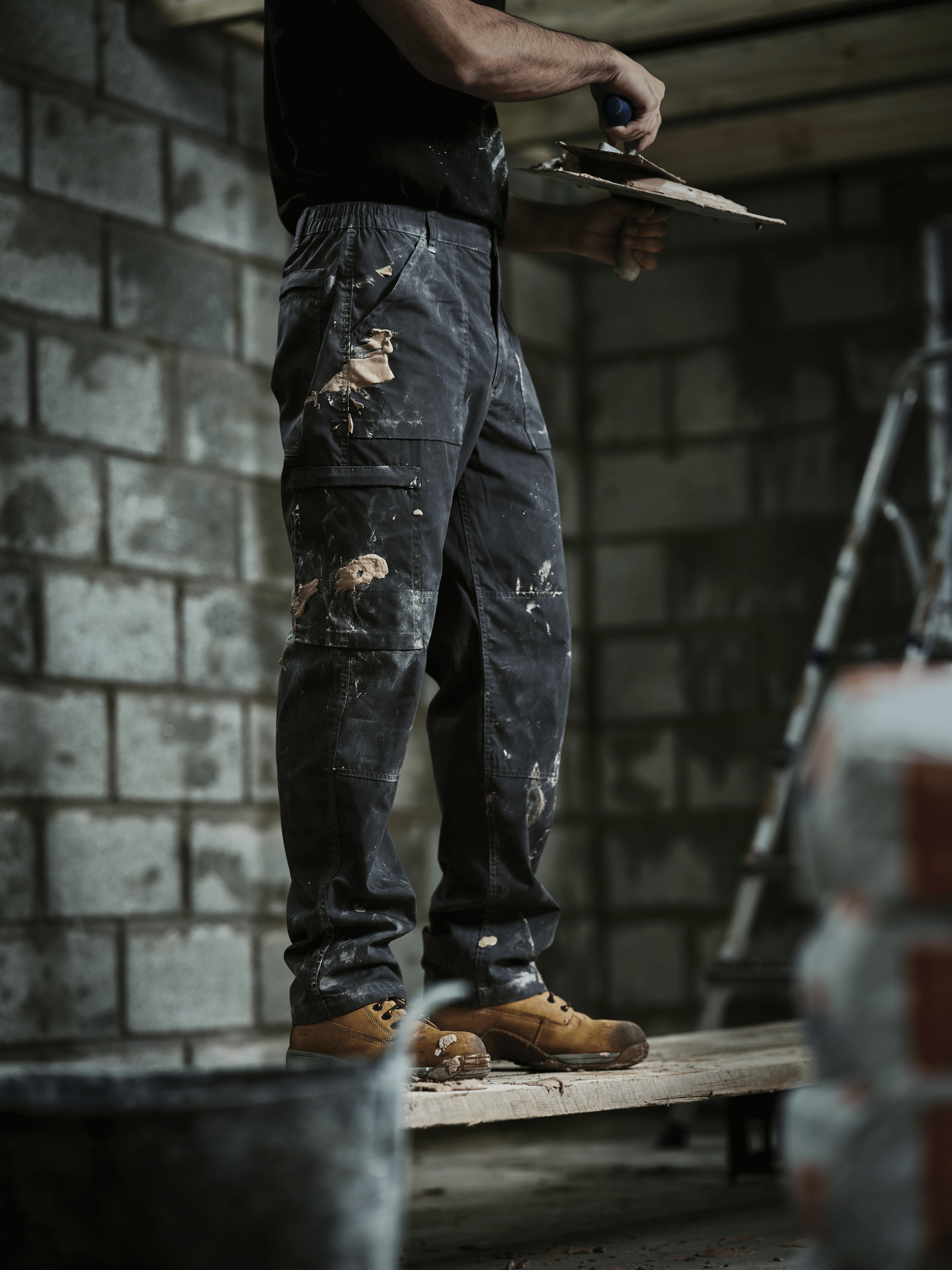 Regatta TRJ330 Water-Repellent Multi-Pocket Action Trousers Navy Blue