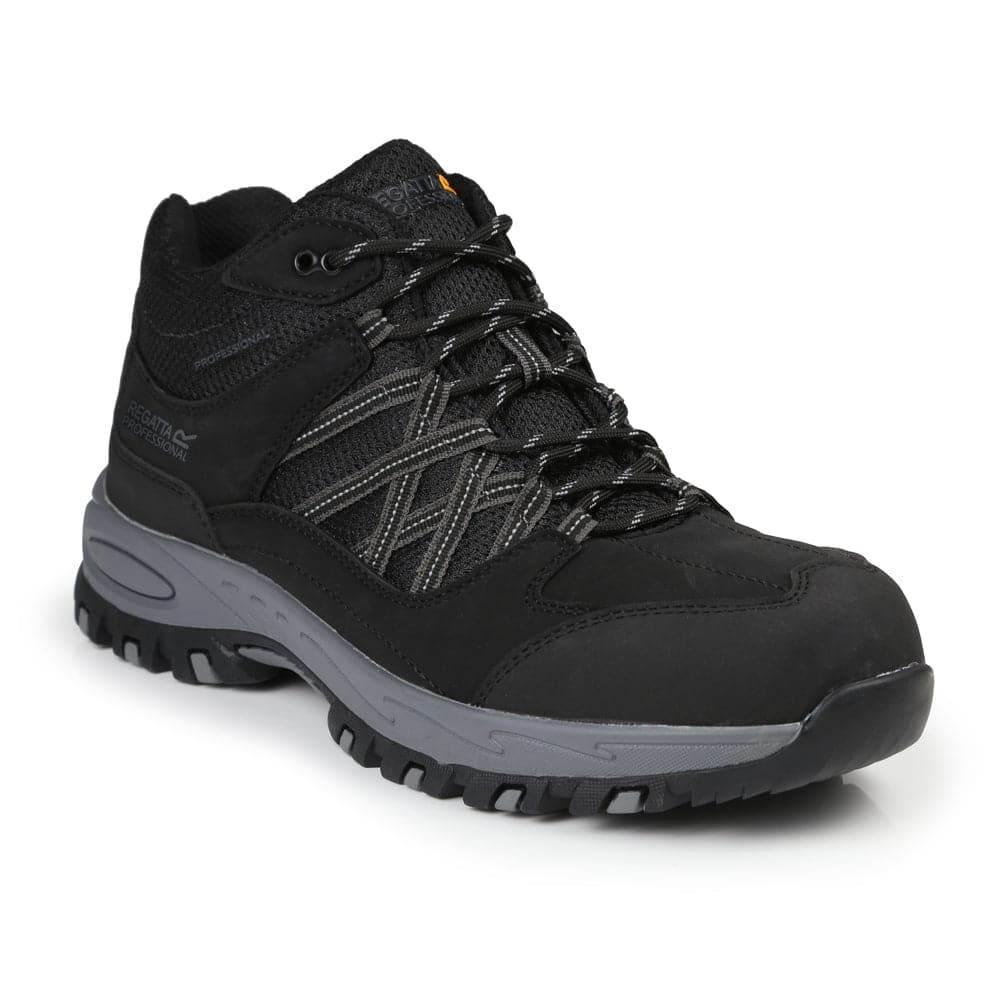 Regatta TRK200 Sandstone Professional Safety Steel Toe Work Boot Black Granit