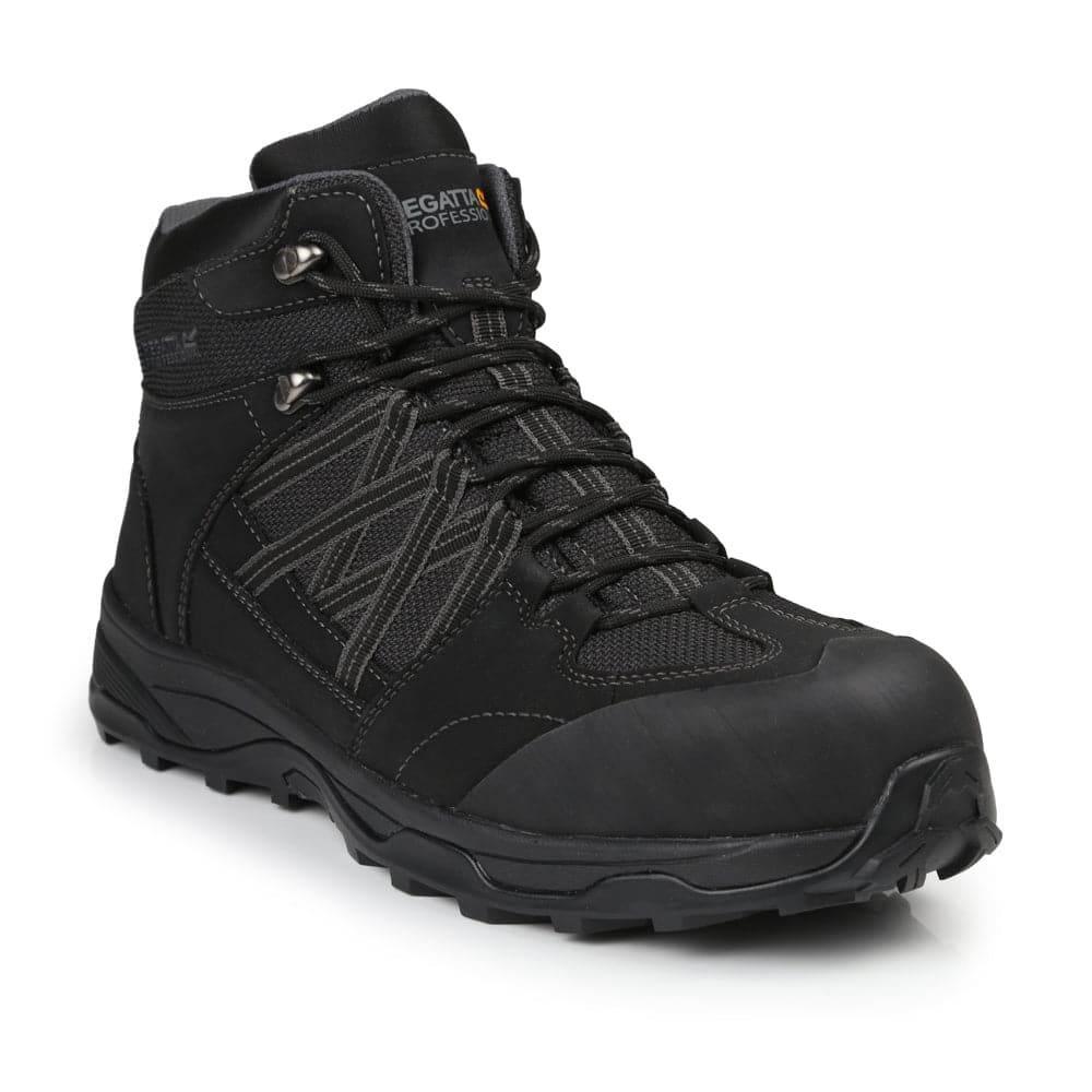 Regatta TRK202 Claystone Safety Hiker Boot Water Resistant Black Granit