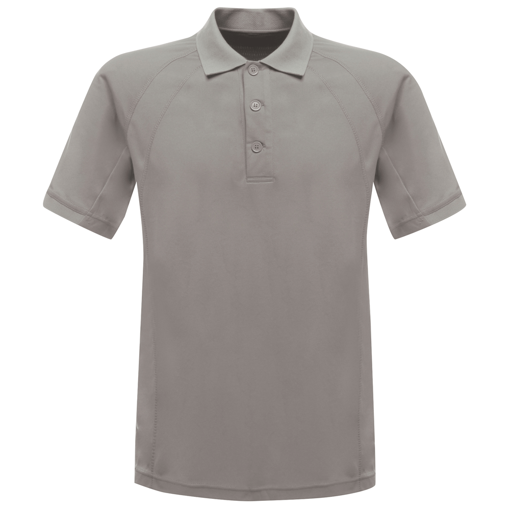 Regatta TRS147 Coolweave Quick Wicking Polo Shirt Various Colours Silver Grey
