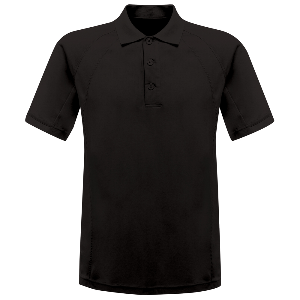 Regatta TRS147 Coolweave Quick Wicking Polo Shirt Various Colours Black