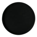Black Round Serving Tray Rubber Lined