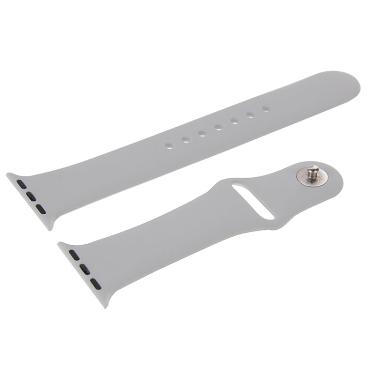 For Apple Watch Sport 42mm High-performance Longer Rubber Sport Watch Band with Pin-and-tuck Closure – Durable Build, Easy to Use