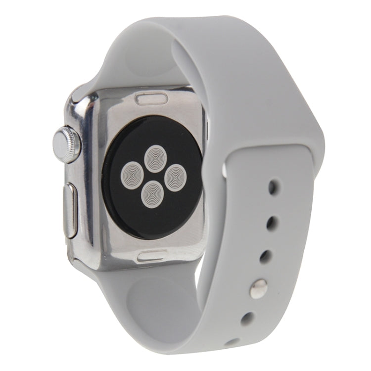 For Apple Watch Sport 42mm High-performance Longer Rubber Sport Watch Band with Pin-and-tuck Closure – Durable Build, Easy to Use