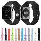 For Apple Watch Sport 42mm High-performance Longer Rubber Sport Watch Band with Pin-and-tuck Closure – Durable Build, Easy to Use
