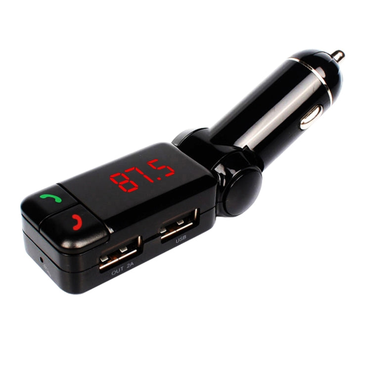 BC-06 Bluetooth Car Kit FM Transmitter Car MP3 Player with LED Display 2 USB Charger & Handsfree Function, BC06 BC06