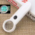 15X Handheld Exclamation Mark Type Magnifier with 2 LED, 15X 15X
