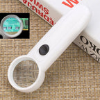 15X Handheld Exclamation Mark Type Magnifier with 2 LED, 15X 15X