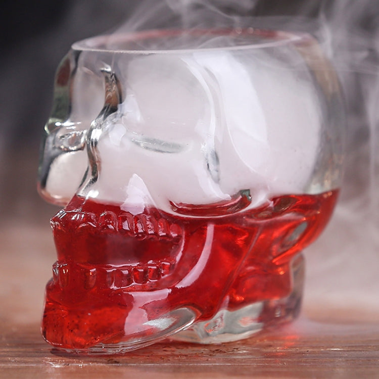 Crystal Skull Head Vodka Whiskey Shot Glass, Transparent Transparent