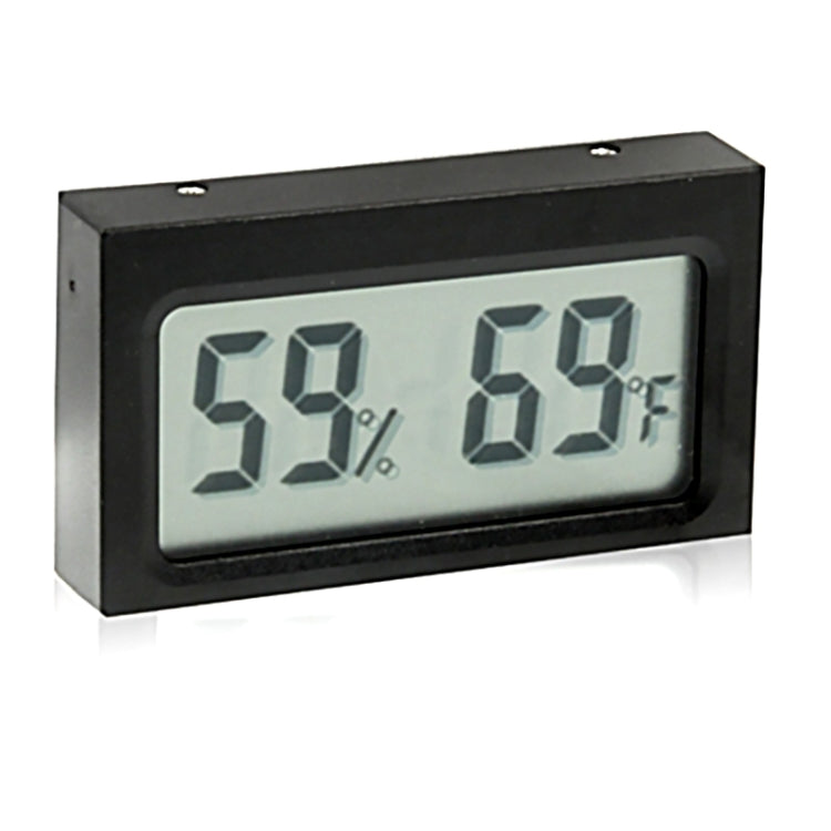 Mini LCD Indoor Digital Thermometer Humidity, TH05 Centigrade Display, TH05A Fahrenheit Display – Durable Build, Easy to Use TH05A Fahrenheit Display Black
