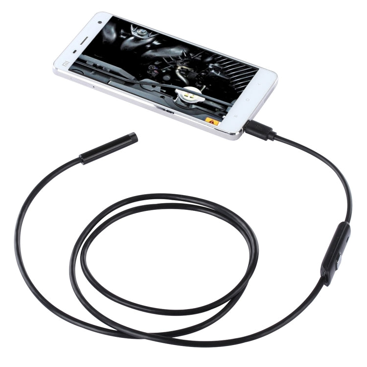 Waterproof Micro USB Endoscope Snake Tube Inspection Camera with 6 LED for OTG Android Phone, Length: 1m, Lens Diameter: 7mm, 7mm 7mm