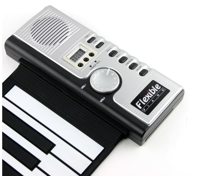 Datopal 61 Key Roll Up Soft Keyboard Piano MIDI, 61 Standard Keys White