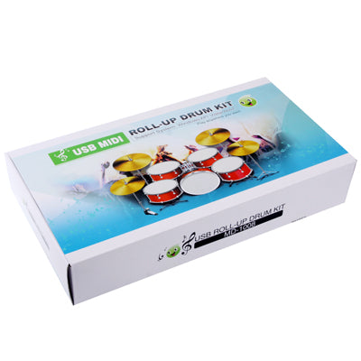 MD-1008 USB 2.0 MIDI Soft Roll-up Drum Kit, Size: 46 x 31cm, Electronic Drum MD-1008