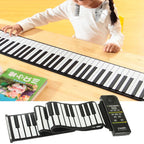 88 Keys Portable MIDI Silicone Flexible Roll Up Piano, Keyboard: 133 x 14.2 x 0.6cm, 88 Keys Roll Up Piano 88 Keys Roll Up Piano