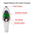 Mini Portable LCD Digital Moisture Skin Care Tester Moisture Oil Content Analyzer, Mini